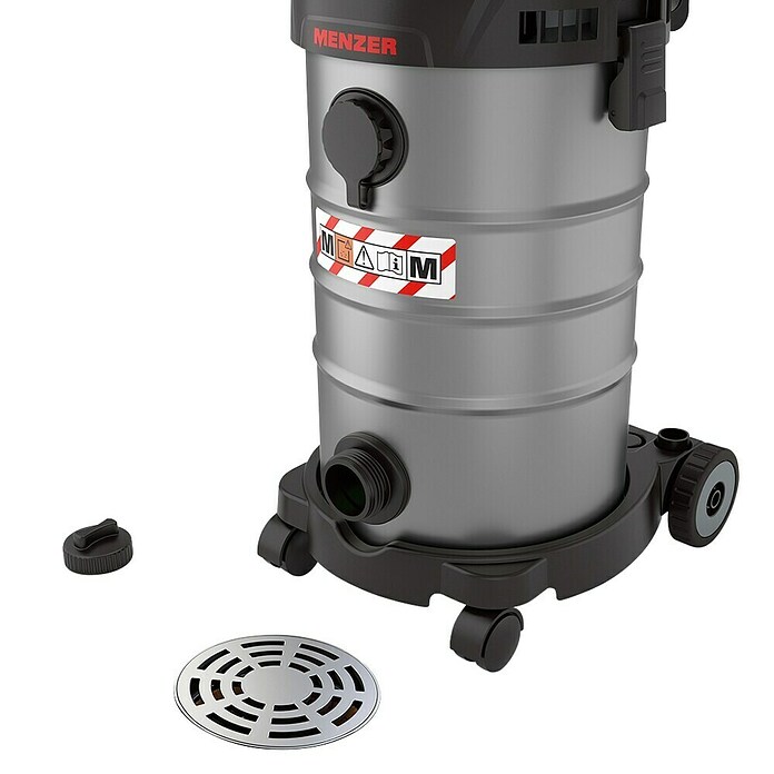 Menzer Aspirador en seco y húmedo eléctrico VCM 330 (1.400 W, Volumen de recipiente: 30 l, Semiautomático) | BAUHAUS