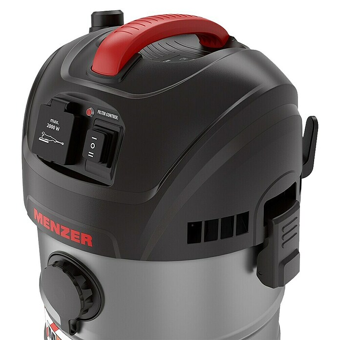 Menzer Aspirador en seco y húmedo eléctrico VCM 330 (1.400 W, Volumen de recipiente: 30 l, Semiautomático) | BAUHAUS