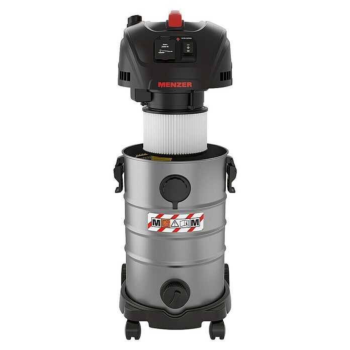 Menzer Aspirador en seco y húmedo eléctrico VCM 330 (1.400 W, Volumen de recipiente: 30 l, Semiautomático) | BAUHAUS