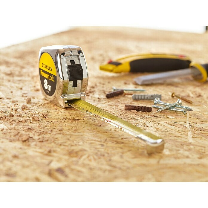 Stanley Rolbandmaat PowerLock (8 m) | BAUHAUS