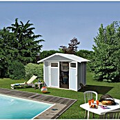 Grosfillex Caseta para jardín Utility (Medidas ext. (An x Pr): 295 x 261 cm, Plástico, Gris azulado) | BAUHAUS