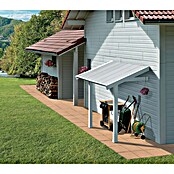 Grosfillex Techo inclinado adosado (Específico para: Casetas de jardín Grosfillex a partir de 7,5 m², Blanco/Gris) | BAUHAUS