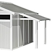 Grosfillex Techo inclinado adosado (Específico para: Casetas de jardín Grosfillex a partir de 7,5 m², Blanco/Gris) | BAUHAUS