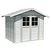 Grosfillex Gerätehaus Deco H4,9 (Außenbreite inkl. Dachüberstand: 295 cm, Außentiefe inkl. Dachüberstand: 261 cm, Kunststoff, Weiß) | BAUHAUS