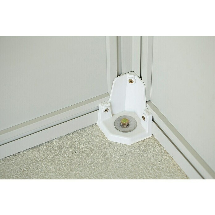 Grosfillex Caseta para jardín Deco (Medidas ext. (An x Pr): 370 x 298 cm, Plástico, Beige/Blanco, 7,5 m²) | BAUHAUS