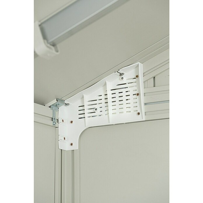 Grosfillex Caseta para jardín Deco (Medidas ext. (An x Pr): 370 x 298 cm, Plástico, Beige/Blanco, 7,5 m²) | BAUHAUS