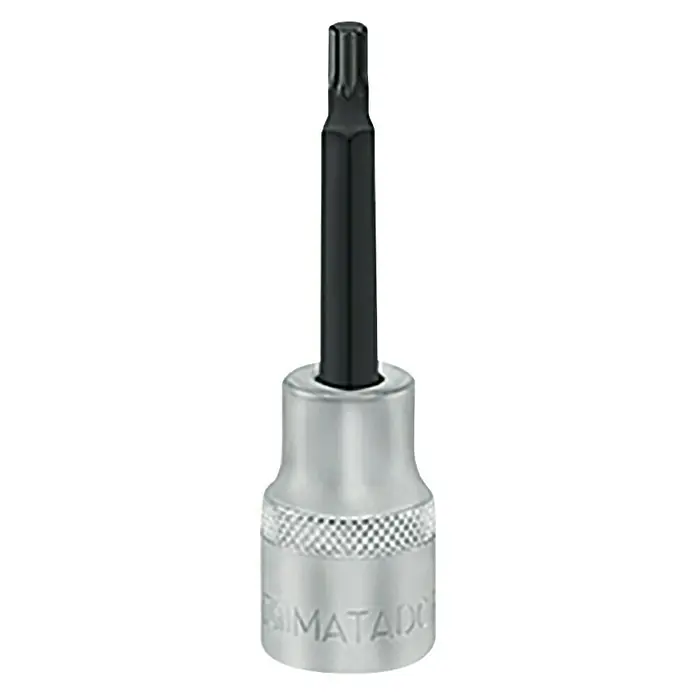 Matador Bit-Adapter - ½″ Innenvierkant - M14 Innenvielzahn - Ein MATADOR-Steckschlüssel-Bit mit einem Torx-Profil und einer Chrom-Vanadium-Stahlkonstruktion für hohe Festigkeit und Haltbarkeit.