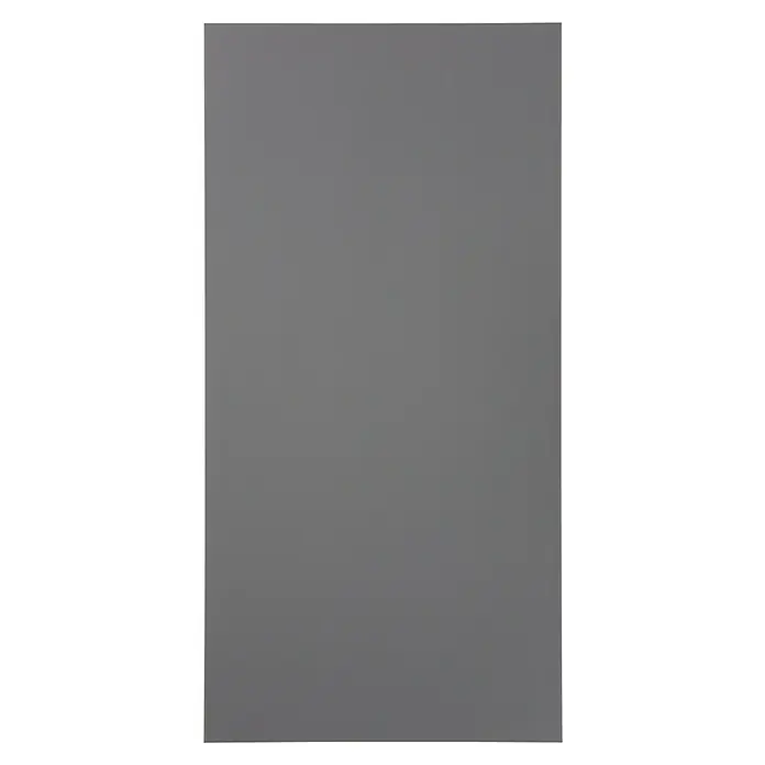 Elfa Décor+ by Elfa Paneel Oben - L x B x H: 0,8 x 60 x 117,6 cm, Grau, Passend für: Regalsystem Décor+ by Elfa - Graue, rechteckige Bürotür mit einem dünnen, silberfarbenen Rahmen, die modernes Design und Funktionalität vereint.