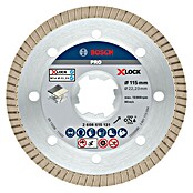 Bosch Professional X-Lock Disco de corte de diamante Best for Ceramic Extra Clean Turbo (Diámetro disco: 115 mm, Específico para: Gres porcelánico)