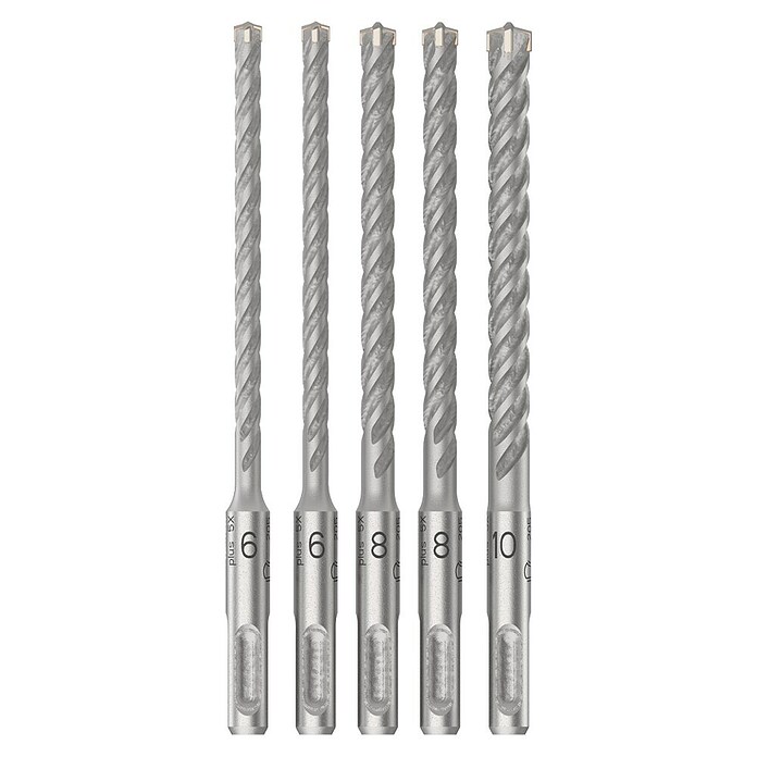 Bosch Set de brocas para hormigón SDS-Plus 5X (5 piezas)
