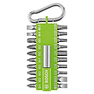 Bosch Set de puntas (21 pzs., Verde)