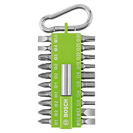 Bosch Set de puntas (21 pzs., Verde)