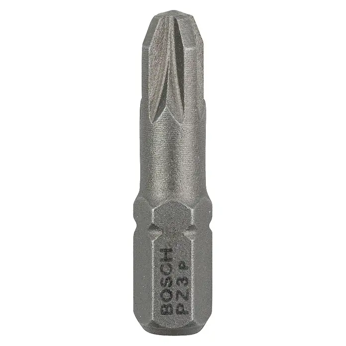 Bosch Punta Extra Hard C - PZ 3, 25 mm, 3 ud. - Punta de destornillador Bosch PH2 con ajuste preciso para aplicaciones de atornillado fiables, ideal para profesionales y bricolaje.