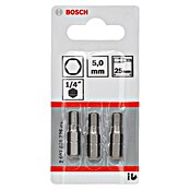 Bosch Punta Extra Hard C (HEX 5 mm, 25 mm, 3 ud.) | BAUHAUS