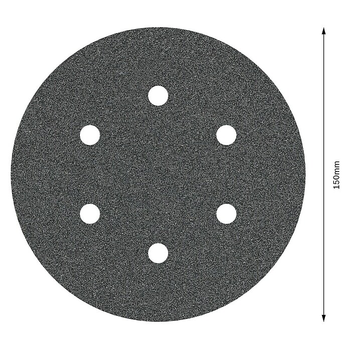Bosch Set de hojas de lija F355 Best for Coatings and Composites (Diámetro: 150 mm, Grano: 80, 6 agujeros) | BAUHAUS