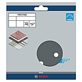 Bosch Set de hojas de lija F355 Best for Coatings and Composites (Diámetro: 150 mm, Grano: 600, 8 agujeros)