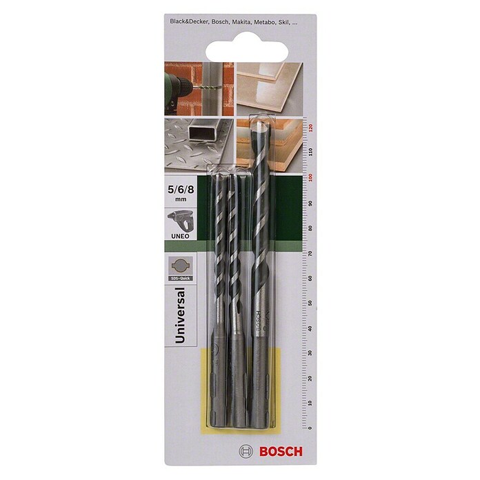 Bosch Set brocas multiuso SDS-Quick (3 piezas)