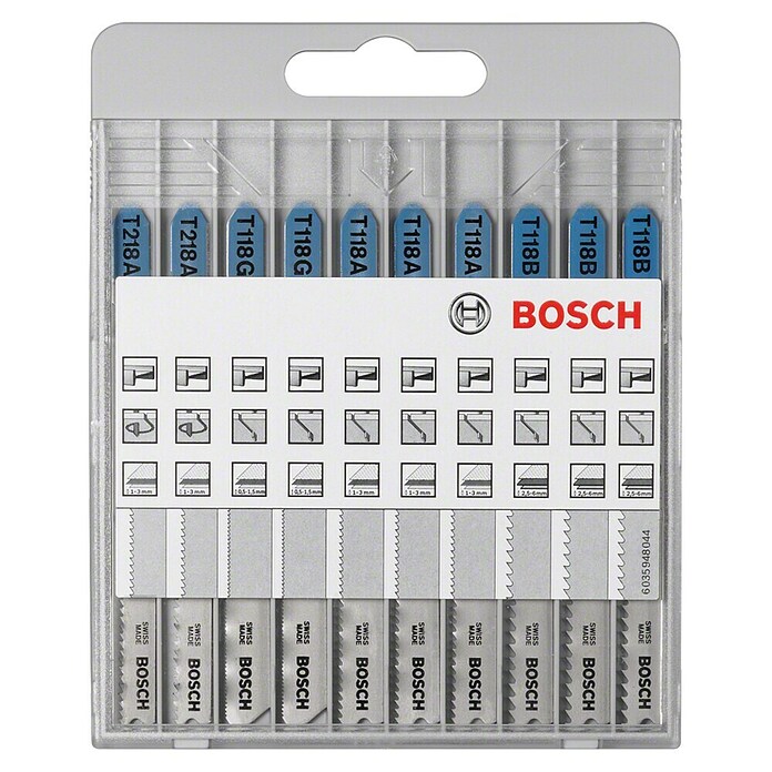 Bosch Stichsägeblatt-Set (10-tlg., Metall)