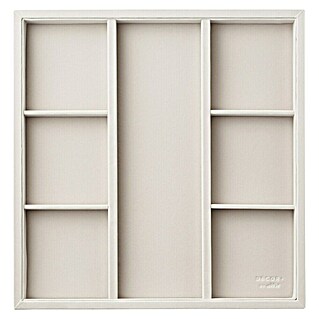 Elfa Décor+ by Elfa Schubladeneinsatz (L x B x H: 38,6 x 37,5 x 3,8 cm, Beige, Anzahl Fächer: 7 Stk.)
