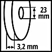 Einhell Schleifscheibe BG-CS 85 E (Durchmesser: 108 mm, Stärke: 3,2 mm, Passend für: Einhell Akku-Sägekettenschärfgerät GE-CS 18 Li) | BAUHAUS