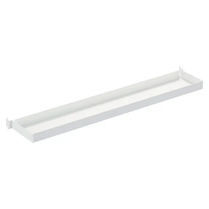 Elfa Décor+ by Elfa Regalboden - L x B x H: 11,7 x 60 x 2,6 cm, Weiß - Ein weißer, länglicher LED-Kanal mit minimalistischem Design, ideal für moderne Beleuchtungskonzepte in Innenräumen.