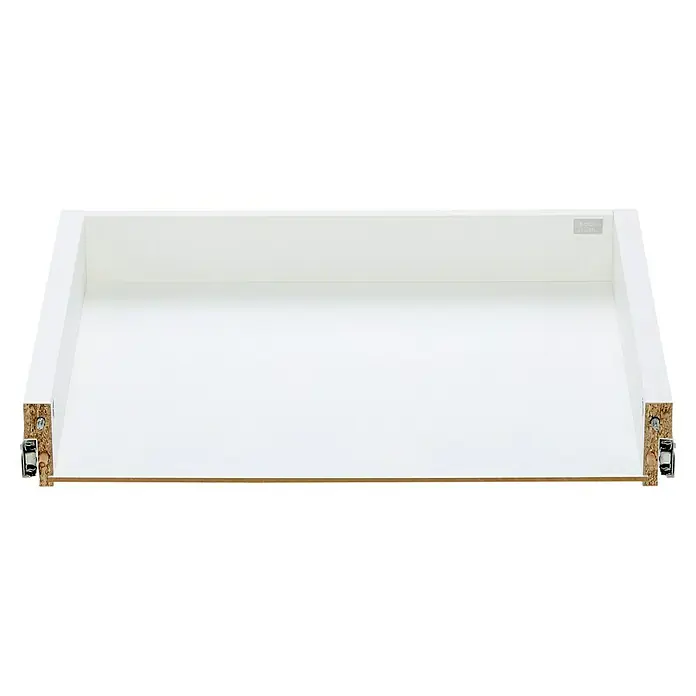 Elfa Décor+ by Elfa Schublade - 40 x 60 x 8,7 cm, Weiß, Passend für: Regalsystem Décor+ by Elfa - Schublade mit weißem Interieur und seitlichen Holzdetails, ideal für die Organisation.