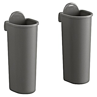 Elfa Garage+ by Elfa Kleinteileeinsatz Becher für Lochwand (L x B x H: 3 x 3,7 x 7,5 cm, Grau matt)