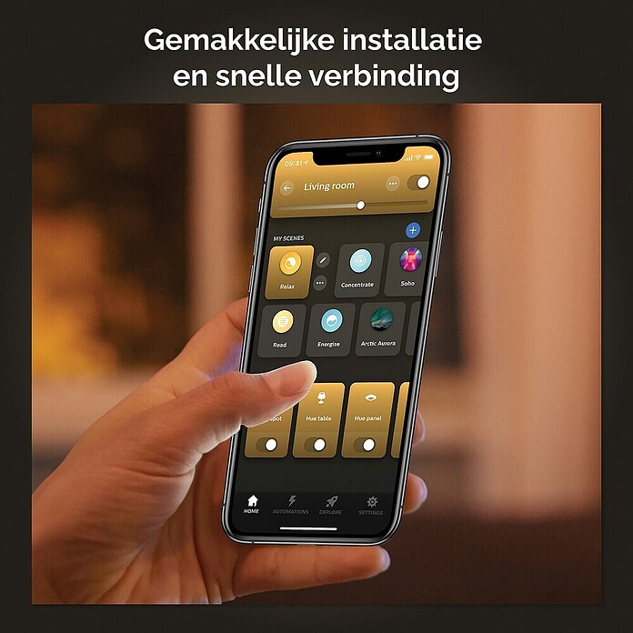 Philips Hue Ledpaneel, rond Tento WA (16,6 W, Ø x h: 29,1 x 3,2 cm, Wit, Koud wit) | BAUHAUS