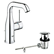 Grohe Essence New Waschtischarmatur (Mit Zugstange, Chrom, Glänzend)