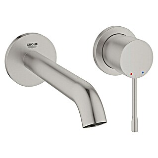 Grohe Essence Grifo de lavabo empotrado (Montaje en la pared, Súper acero, Mate)