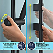 Grohe QuickFix Vitalio Start Brausegarnitur 110 (Lochabstand: 47 cm - 62 cm, Anzahl Strahlarten: 2 Stk., Schwarz) | BAUHAUS