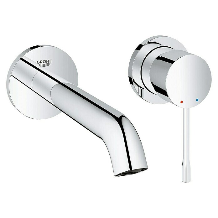 Grohe Essence Wand-Waschtischarmatur (2-Loch, Chrom, Glänzend)