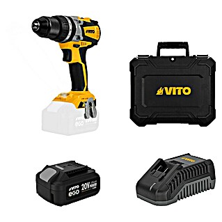Vito Taladro atornillador de batería VIBCBBSFL20 (20 V, 1 batería, 4 Ah, 60 Nm)