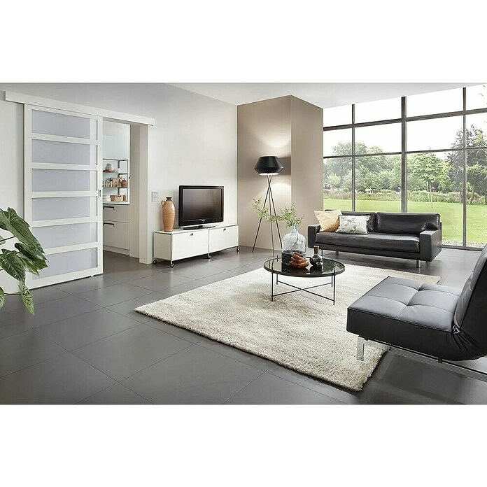 Drsna vrata Sunshine  (Š x V: 90 x 210 cm, Bela) | 4780 - Schiebetürsysteme Glas/Holz | GBDC - Innentüren | GBD - Bauelemente | GB - Bauelemente | G - Holz/Bauelem | BAUHAUS