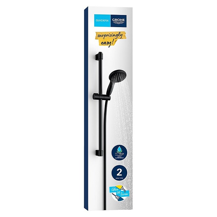 Grohe QuickFix Vitalio Start Doucheset met handdouche (Gatafstand: 47 cm - 62 cm, Aantal straalsoorten: 2 st.) | BAUHAUS