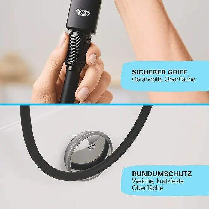 Grohe VitalioFlex Trend BrauseschlauchLänge: 150 cm, Kunststoff, Matt - Informationsansicht
