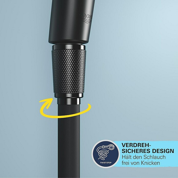 Grohe Vitalio Start Sistema de ducha (Altura: 101,6 cm, Con termóstato, Número de tipos de chorro: 2 ud., Negro) | BAUHAUS