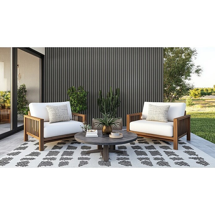 Wandpaneel Outdoor (Grey, WPC, 2 350 x 219 x 26 mm) | BAUHAUS