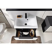 Camargue Marea Waschtischunterschrank (57,2 x 38,5 x 48 cm, Anthrazit/Weiß) | BAUHAUS