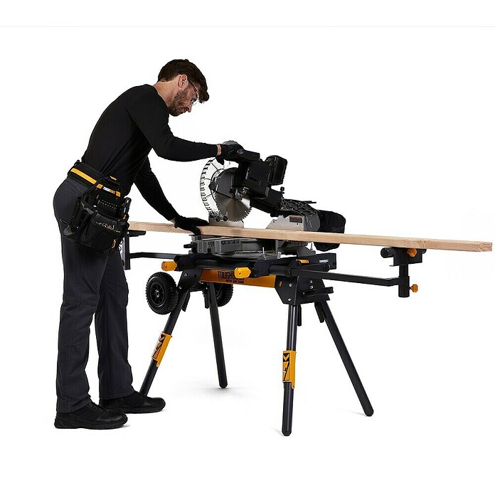 ToughBuilt Standaard voor verstekzaag (l x b x h: 62 x 205 x 87 cm, Staal) | BAUHAUS