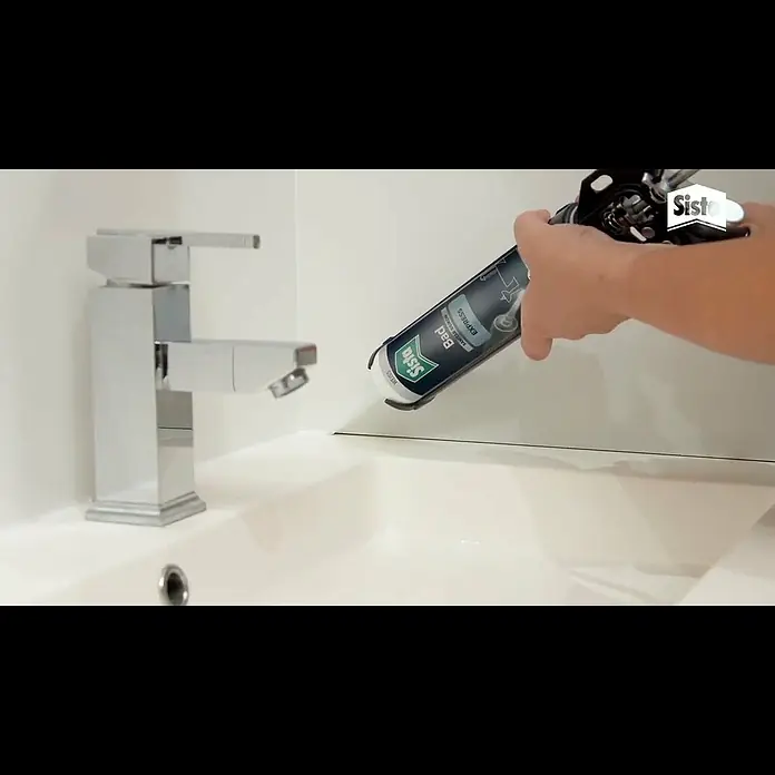 Sista Sanitär-Silikon Express - Weiß, 280 ml - #Sista Bad Express Wei | Kartusche, 280ml | #Anwendungsvideo