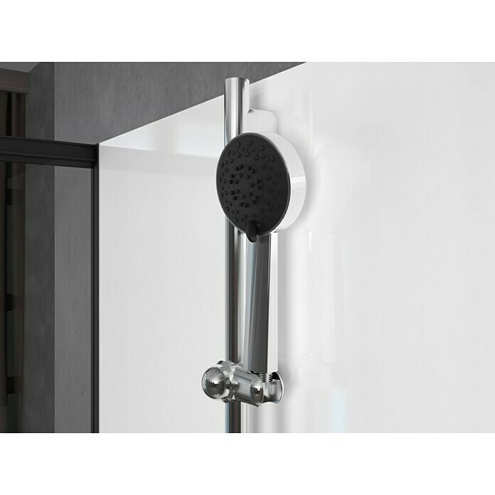 Cabina de ducha completa EPIC 1 negro 90 x 90 x 230 – Cristal de seguridad,  ducha completa, con plato de ducha, cabina de ducha completa