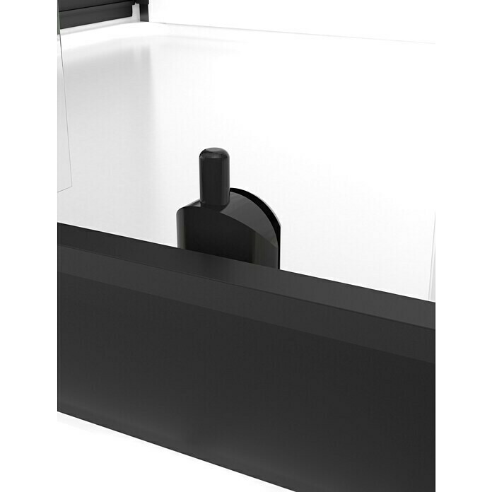 Cabina de ducha Black Magic (80 x 110 x 200 cm, Blanco/Negro)