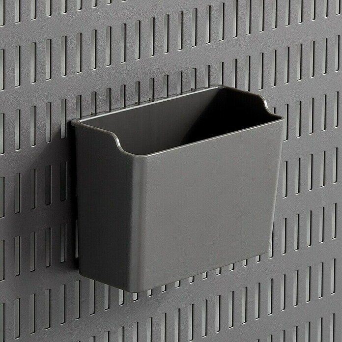 Elfa Garage+ by Elfa Kleinteileeinsatz Becher für Lochwand (L x B x H: 5,9 x 11,2 x 8 cm, Grau matt) | BAUHAUS