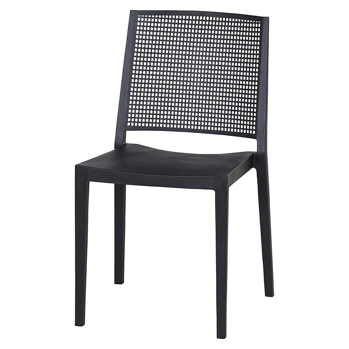 Siena Garden Urban Lights Gartenmöbel-Set Square Stuhl/Sola Tisch (5 -tlg., Polypropylen, Anthrazit, 80 x 80 cm) | BAUHAUS