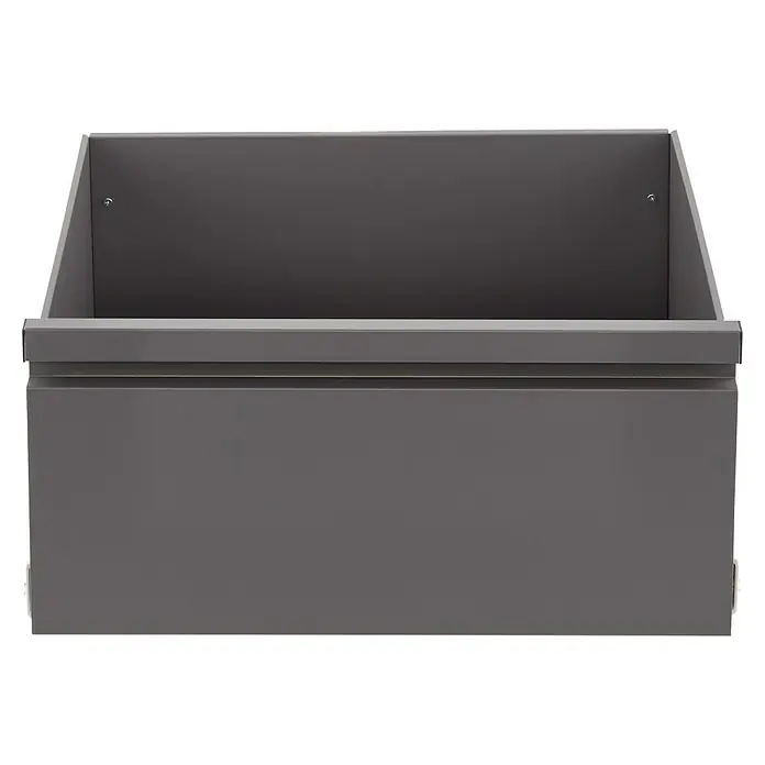 Elfa Garage+ by Elfa Schublade - 49,7 x 55,6 x 25,1 cm, Grau matt - Grauer Schubladenschrank mit minimalistischem Design. Ideal für moderne Stauraumlösungen.