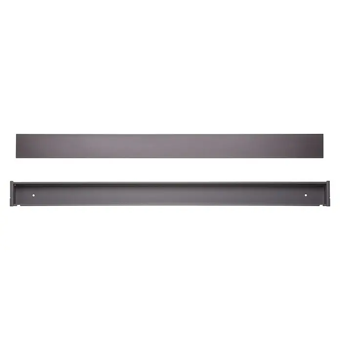 Elfa Décor+ by Elfa Kabelbox - L x B x H: 7,6 x 90 x 3,2 cm, Braun - Graue Schublade mit Metalleinfassung, ideal zur Aufbewahrung von Küchenutensilien oder Büromaterialien. Praktisch und stilvoll.