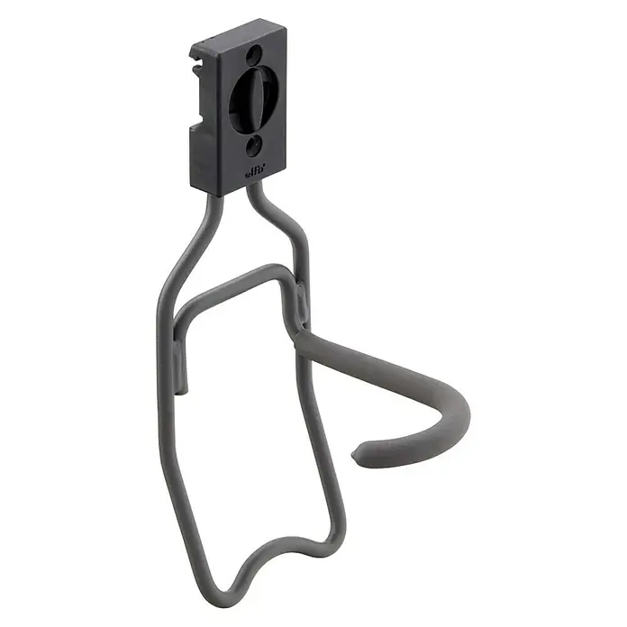 Elfa Garage+ by Elfa Fahrradhaken - L x B x H: 14,3 x 9,8 x 27,5 cm - Grauer Elfa-Gerätehalter für die Wandmontage zur Aufbewahrung von Werkzeugen und Gartengeräten.