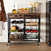 Versa Carro de cocina (L x An x Al: 90 x 40 x 85 cm, Marrón) | BAUHAUS