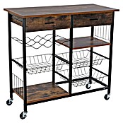 Versa Carro de cocina (L x An x Al: 90 x 40 x 85 cm, Marrón) | BAUHAUS